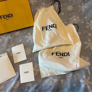Fendi White Dust Bags